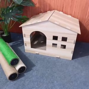 ✿ Peddy ✿ บ้านแมว กล่องไม้แมว ที่ลับเล็บแมว ของเล่นแมว ฝนเล็บแมว ลับเล็บแมว กล่องไม้ 4 เหลี่ยม ราคาถูก Cat Scratch Board มี 2 แบบ พร้อมส่ง