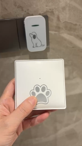 Pet Doorbell Puppy Doorbell Pager Household Wireless Dingdong Self-Generating Waterproof Doorbell