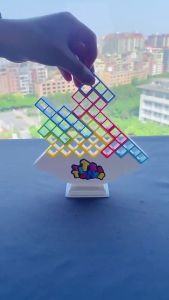 [SG STOCK] Tetra Tower Balance Building Blocks Russia Stacking Game Board Block Puzzle Educational Toys