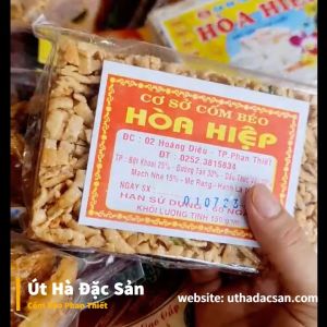 Cốm Béo Hòa Hiệp Phan Thiết COMBO 2 GÓI - Giòn Ngon Món Bánh Của Tuổi Thơ - Út Hà Đặc Sản
