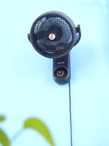10 Inch Wall Fan Home Control Fan Wall-Mounted 3-Speed Control Remote Control Touch Two-In-One Low Noise Energy Saving