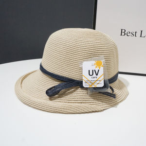 Hepburn Vintage Foldable Straw Woven Fisherman Hat Women Summer Beach Vacation Sunshade Hat Wide Brim Sunguard Cap