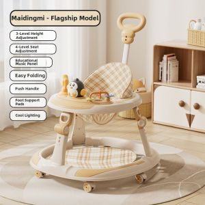 QIAOLEXIONG | Multifunctional O-leg Prevention Walker Pusher Anti-tip Foldable Baby Walker