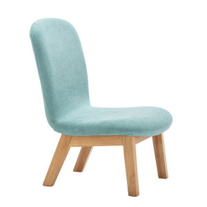 เก้าอี้พิงเต็มตัวไม้แข็งแบบลำลองสำหรับใช้ในบ้านและห้องนั่งเล่น ที่นั่งแบบพักผ่อน สไตล์เรียบง่ายและสมัยใหม่ ขนาดเล็ก สำหรับเด็ก