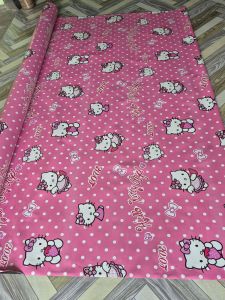 light pink kitty design rubberized linoleum/renolium/floor matting(1yard)