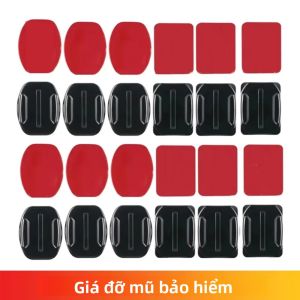 Bộ Dụng Cụ Gắn Dính Cho GoPro Hero 13/12/11/10/9 DJI OSMO Action Camera - Phụ Kiện Gắn Mũ Bảo Hiểm Bằng Miếng Dán
