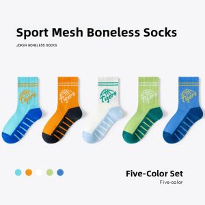 Miiow | Breathable Thin Childrens Socks For Boys And Girls Summer Mesh Anti-Odor Cotton Socks Kids Footwear Comfortable Cotton Shoes