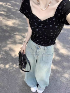 Áo Thun Tay Ngắn Họa Tiết Hoa Thường Ngày Cỡ Lớn Mùa Hè Thanh Lịch Che Phủ Cơ Thể Giúp Thon Gọn Áo Thun Nữ