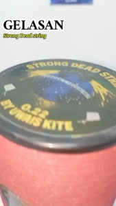Gelasan Senar Matot Strong String Brazil 0.22 6000 Yard Bahan Putih Tarik Jepret Layangan