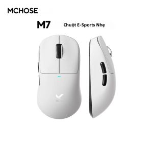 Chuột Chơi Game Không Dây MCHOSE M7 Ultra Bluetooth 3 Chế Độ Paw3950 Nhẹ Chống Trơn Trượt Dùng Cho Esports Và Văn Phòng Sử Dụng Switch OMRON