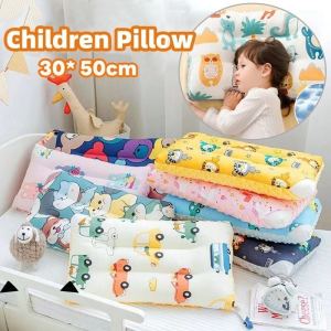 100% Baby Pillow Soft Cotton Cartoon Pattern Baby Bean Velvet Prevent Flat Head Pillows