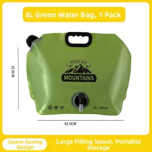 JIBUZHE | High Capacity Portable Collapsible Water Storage Bag with Tap