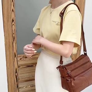 JIVIVIL กระเป๋าแฟชั่นหญิง กระเป๋าแฟชั่น กระเป๋ารุ่นใหม่ กระเป๋าสะพายข้าง กระเป๋าหนัง กระเป๋าวินเทจสไตล์ยุโรป กระเป๋าความจุใหญ่