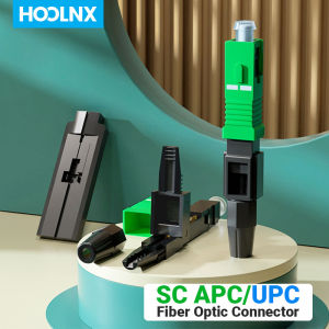 HOOLNX Fiber Optics Fast Connector Single Mode SC UPC APC Quick Connector Adapter for 9/125um SM FTTH Optical Fiber Cable