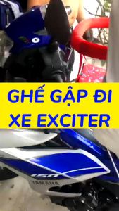 [HCM]Ghế ngồi xe máy có vòng bảo vệ cho bé dành cho xe Exciter  GHẾ SỐ GẬP INOX XE EXCITER