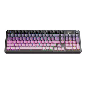 ATTACK SHARK | Attack Shark X98Pro Tri-Mode Mechanical Keyboard|RGB|Full Hot-Swap|TFT Color Screen CNC Metal Knob|98 Keys Gasket Structure