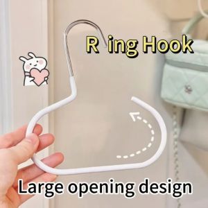 Circle Ring Hat Hanger Versatile Manganese Steel Round Hook - Perfect for HatsTiesScarves & BagsStrong Load-Bearing