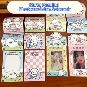 Kartu Alas Packing Photo Card Souvenir Kartu Ucapan Ulang Tahun Sticker Pin Packaging Label Photocard Alas Kemasan Plastik