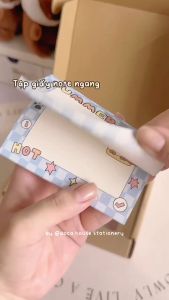 Tập Giấy Note Ngang 50 Tờ Ghi Chú Không Keo Dán Chủ Đề Động Vật Dễ Thương Dành Cho Học Sinh Sinh Viên