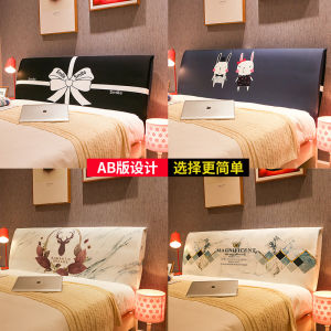 Túi Bảo Vệ Đầu Giường Đàn Hồi Hiện Đại Tối Giản Hình Cung Bằng Vải Polyester Chống Bụi Cho Giường Ngủ Phong Cách Bắc Âu