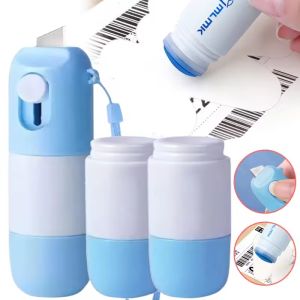 น้ํายาลบคําผิดกระดาษความร้อนพร้อมมีดแกะกล่องแบบพกพากระดาษความร้อนที่ทนทาน Data Identity Protection Fluid Eraser