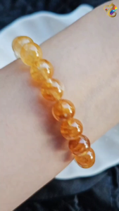Graduation Grade Ombre Gradient Golden Healer Hematoid Quartz Bracelet