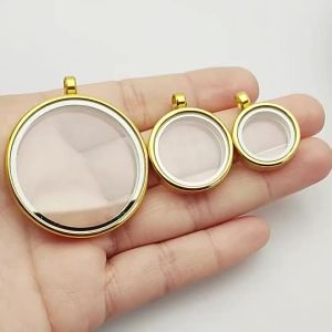 Tangka Gawu Stainless Steel Round Glass Photo Openable Cinnabar唐卡嘎乌盒 不锈钢圆形玻璃相盒 可打开朱砂盒 男女通用项链吊坠 佛牌收藏盒。。。