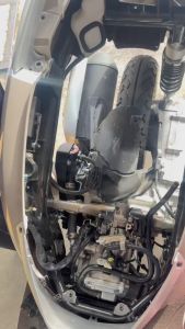 เชื่อมสวยงาม กรองเลส Lead125 4V ปาก cb Lead125 ปากเดิม ท่อกรองอากาศ กรองเลส ท่อกรอง ID งานเลสแท้