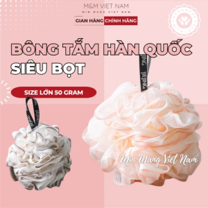 Bông Tắm Tạo Bọt Siêu Mềm Mịn Hàn Quốc Lưới Lớn 50g - Phù Hợp Mọi Loại Da