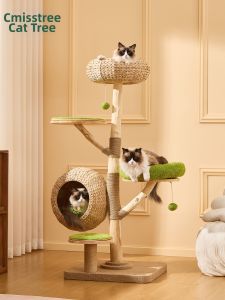 Cmisstree | Natural Materials Multi-functional Cat Tree For Large Cats