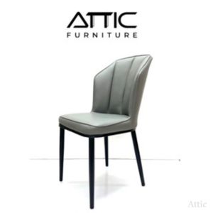 Dining Chair /Kerusi Makan (2pcs)/Metal Leg Dining Chair / ATTIC FURNITURE MODEL-6388W METAL LEG DINING CHAIR