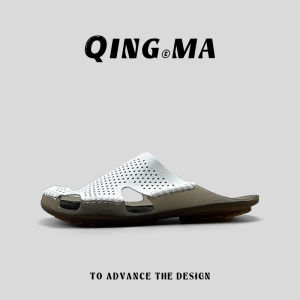 QING_MA | Leather Sandals Slip-resistant and Breathable for Wide Feet