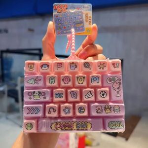 Bandai | 1 Creative Cute and Fun 26-Key Stress-Relief Keychain Bag Charm Pendant Stress-Relief Toy