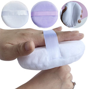 130MM Oversized Super Soft Makeup Fixing Loose Powder Puff Purple Velvet Beauty Egg Skin-Friendly No Wet Dry Dual Use