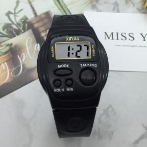 English Talking Wrist Watch Sport Style with Alarm Function 665E