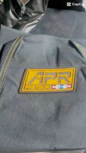 ORIGINAL Seat cover APR GOLD Edition Rubber Logo liha may tahi Motorcycle APR Seat Cover