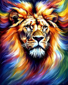 DIY Digital Oil Painting Lion Oil Painting By Numbers Animal Acrylic Paint on Canvas Handpainted Living Room Modern Home Decor