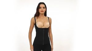 EDM Zipper Hook Women Body Shaper Waist Trimmer Body Shaper Corset Underbust Control Vest Corset Slimming Shapewear Waist Cincher Trainer djustable Shoulder Strap Worktout Body Shaper Slim Waist