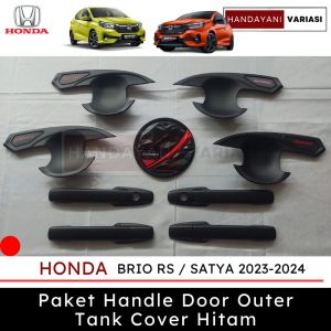 Paket All New Brio 2023 2024 Cover Handle Outer Pintu Tank Cover Hitam