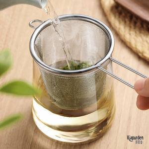 Japanese Stainless Steel Filter Tea Funnel For Home Tea Single Ear Strainer Kung Fu Tea Ceremony Utensils Hanging Tea Strainer