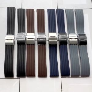 Dây đồng hồ nam cao su (cắt ngắn được) size 18/20/22/24mm tặng chốt thông minh và dụng cụ tháo lắp
