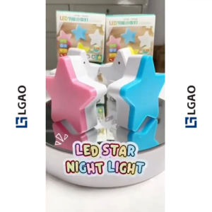 LED Night Light Star Soft Glow Sweet Dreams Auto On At Night Off At Daytime Safe Durable Made of High Quality ABS Material EU/US Plug Available