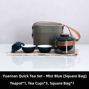 Portable Travel Tea Set 3 Cups
