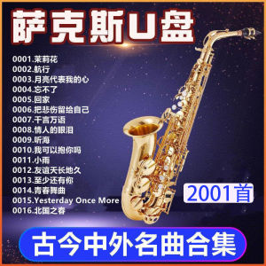 Saxophone MP3 Music USB Flash Drive Classical Hits from around the World Pure Music Instrument Solo Performance Audio