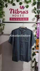 NIBRAS KOKO NK 081 BAJU PRIA MUSLIM LENGAN PENDEK TERBARU