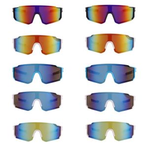 10pcs Cycling Goggles Men and Women Sunglasses Motorcycle Windproof Glasses Mountaineering Outdoor UV Protection Sunglass