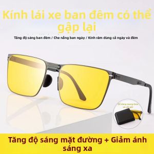 JIFANPAUL | Night Vision Foldable Sunglasses for Drivers with Light Enhancing and Glare Protection