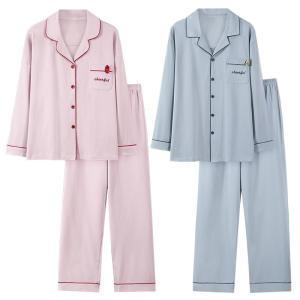 Bộ đồ ngủ MiiOW cho cặp đôi vải cotton cao cấp dài tay quần dài