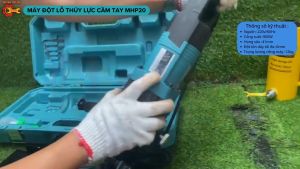Máy Đột Lỗ Thủy Lực Cầm Tay Chạy Điện MHP-20 - Đột Dày 6mm Với TônThép- 10mm Với ĐồngNhôm