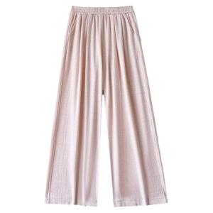 Quần Ống Rộng Màu Hồng Milkshake Cho Nữ Quần Ống Đứng Rộng Rãi Thoải Mái Cạp Cao Quần Thường Ngày Mùa Thu 2025 Phong Cách Mới